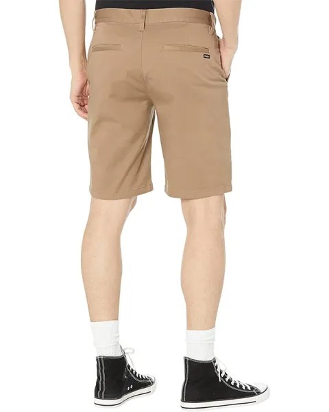 Шорты RVCA Week-End Stretch Shorts, цвет Dark Khaki