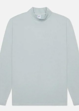 Мужской лонгслив Reebok Classics Natural Dye Mock Neck, цвет голубой, размер M