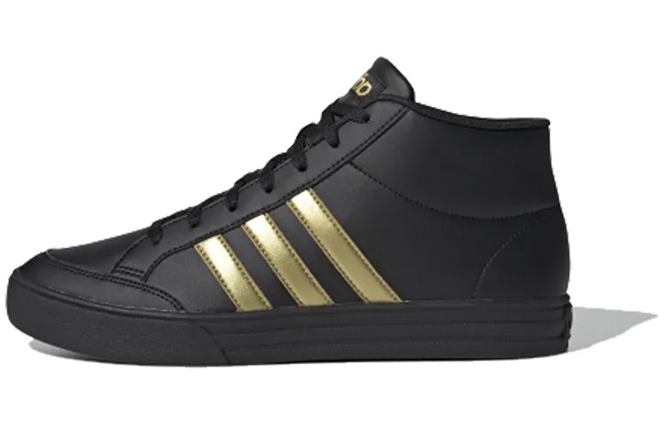 Adidas Neo Vs Set Mid Мужские туфли для скейтбординга, черное золото