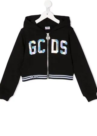 Gcds Kids худи с длинными рукавами и логотипом