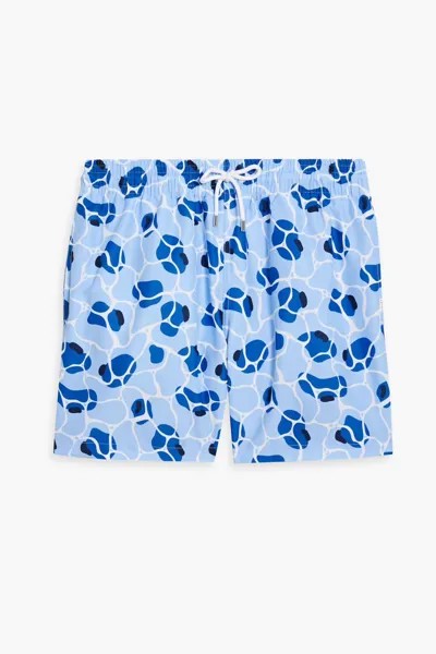 Плавки-шорты средней длины Maui с принтом Derek Rose, светло-синий