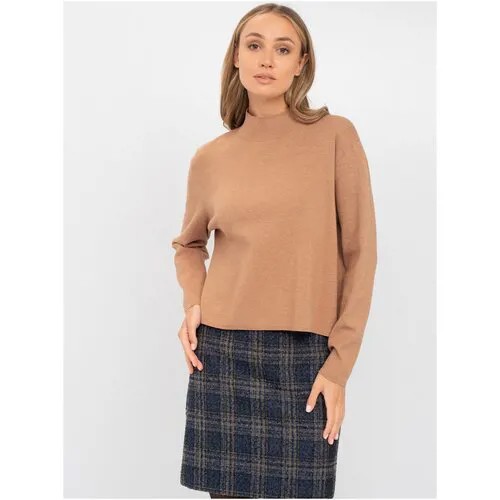 Водолазка Gerry Weber, длинный рукав, свободный силуэт, размер 38 / S, бордовый