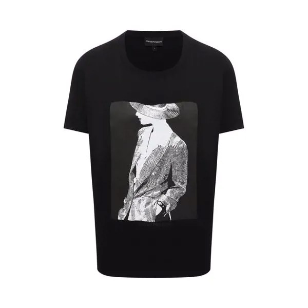 Хлопковая футболка Emporio Armani