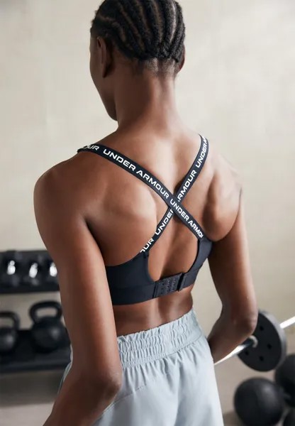 Спортивный бюстгальтер средней поддержки INFINITY BRA Under Armour, цвет black/white