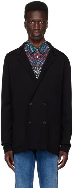 Черный двубортный пиджак Paul Smith