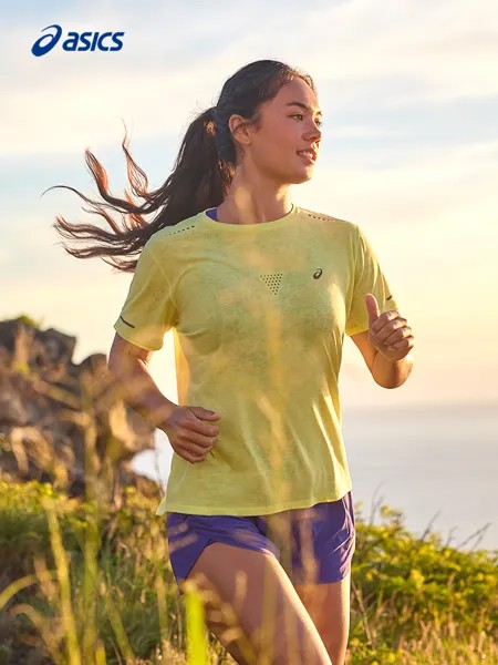 Футболка женская Asics спортивная, желтый