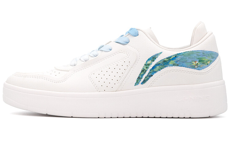 Кроссовки LINING Skateboarding Shoes Unisex Low-top White/Royal Blue, белый