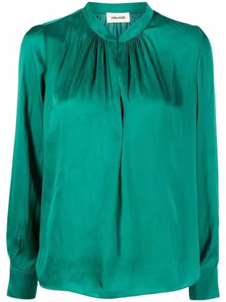 Zadig&Voltaire атласная блузка Tink