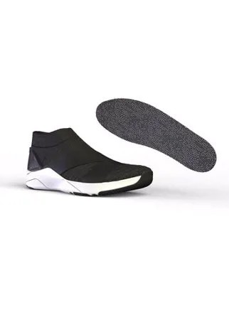 Кроссовки для фитнеса на лентах без шнурков черные 500, размер: EU37, цвет: Черный/Белоснежный DOMYOS Х Декатлон