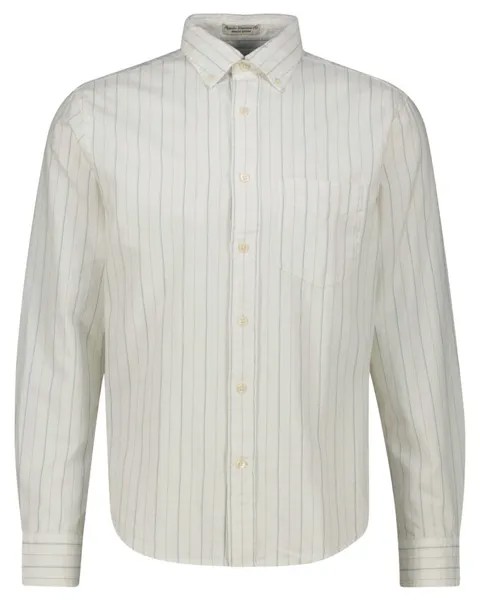 Рубашка архивная оксфордская стандартного кроя Gant, белый