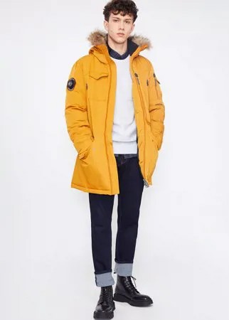 Зимняя куртка мужская Finn Flare WA20-22013 оранжевая 56