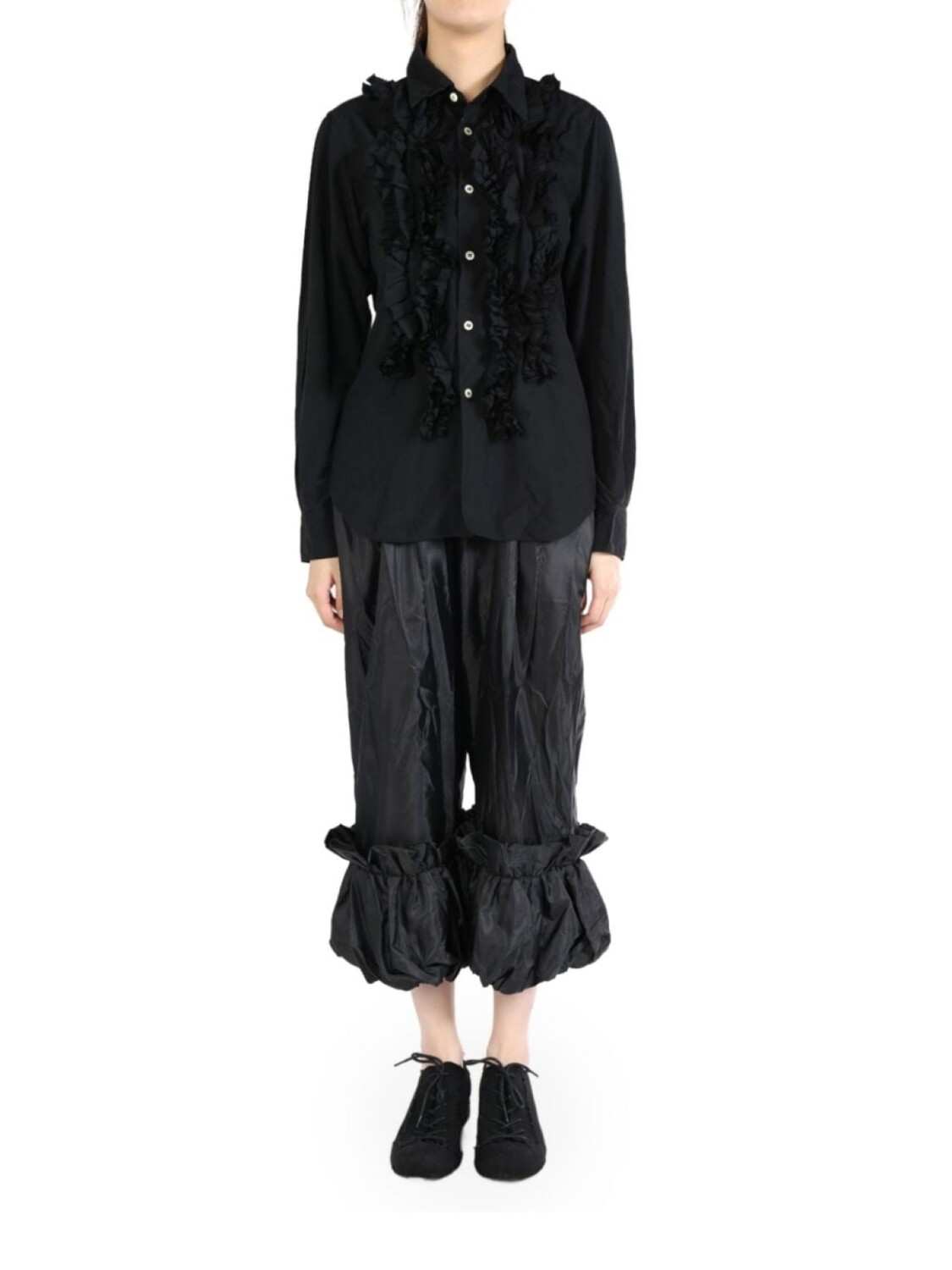 Comme Des Garçons Рубашка с рюшами Comme Des Garçons Comme Des Garçons Comme Des Garçons, черный