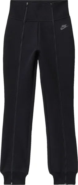 Брюки Nike Sportswear Tech Fleece 'Black', черный