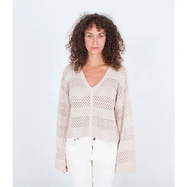 Свитер Hurley Easy Times Crochet V Neck, бежевый