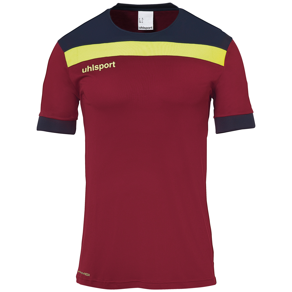 Рубашка uhlsport Trainings T Shirt OFFENSE 23, цвет bordeaux/marine