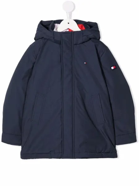 Tommy Hilfiger Junior пальто с вышитым логотипом