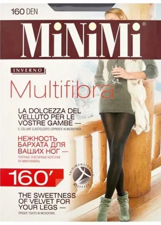 Колготки MiNiMi Multifibra 160 den, размер 3-M, fumo (серый)