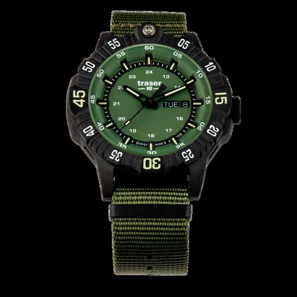 Наручные часы мужские Traser P99 Q TACTICAL GREEN 110726 зеленые/хаки