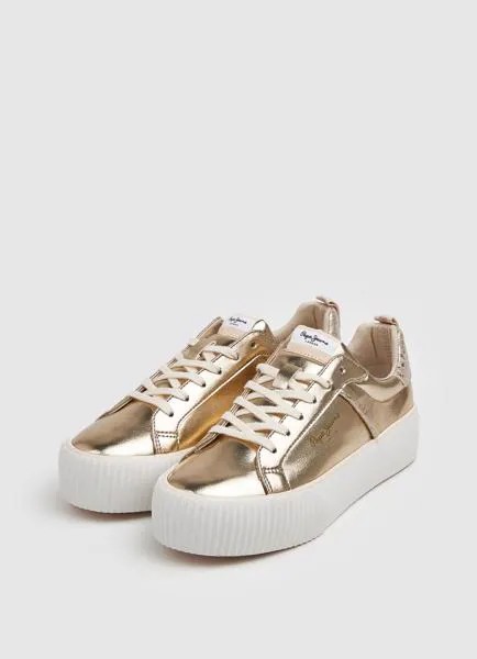 Женские кеды Pepe Jeans London (OTTIS W METALLIC s_PLS31412), золотые