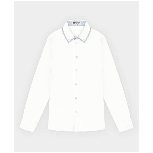 Школьная рубашка Button Blue, размер 146, белый