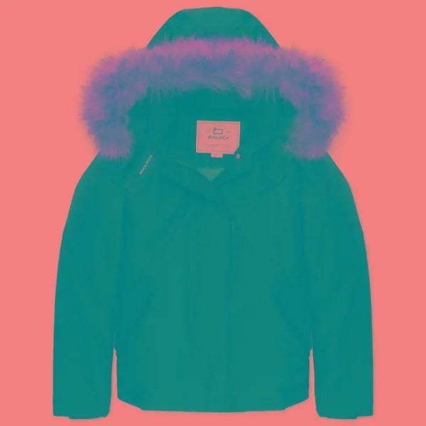 Женская куртка парка Woolrich Arctic Raccoon Short синий, Размер XS