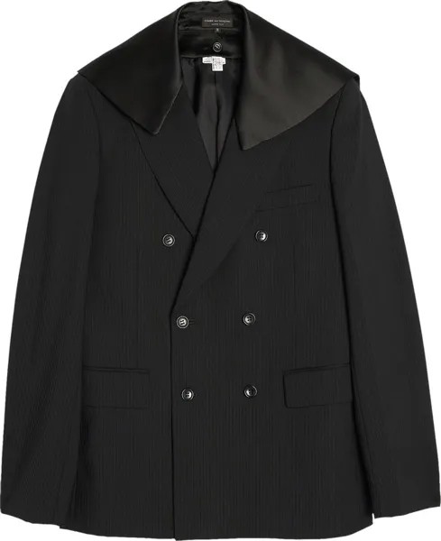 Куртка Comme des Garçons Homme Plus Detachable Collar 'Black/Black', черный