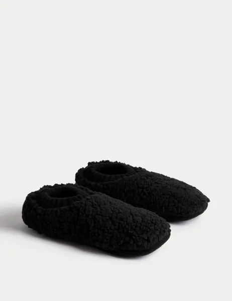Флисовые носки-тапочки Marks & Spencer, черный