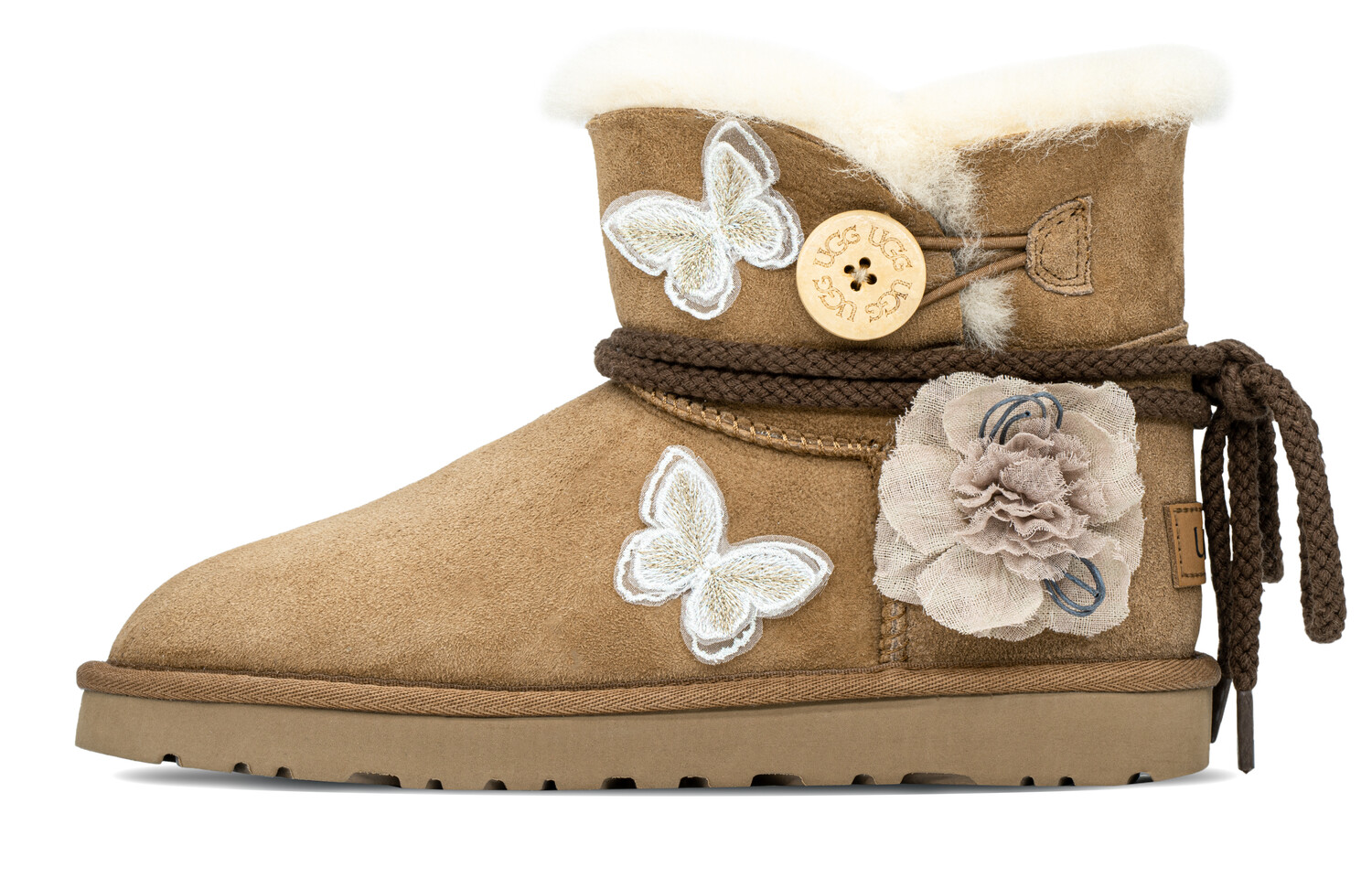 Женские зимние ботинки Bailey Snow Boots Brown/Beige Ugg