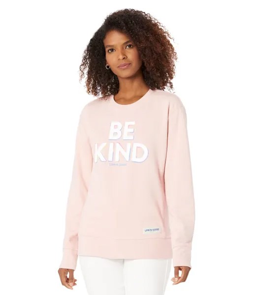 Свитер Life is Good, Be Kind Simply True Fleece Crew