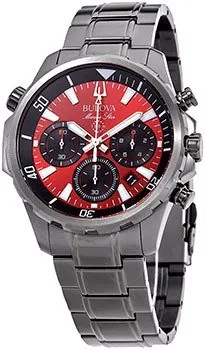 Японские наручные  мужские часы Bulova 98B350. Коллекция Marine Star