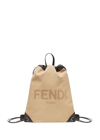 Fendi рюкзак с кулиской и логотипом
