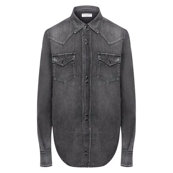 Хлопковая рубашка Saint Laurent