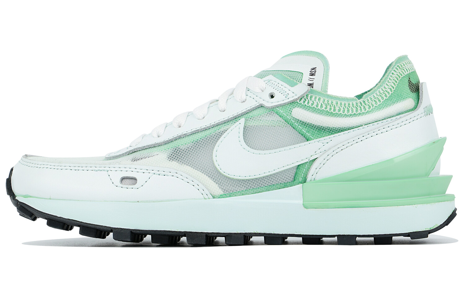 Кроссовки Nike Waffle One Lifestyle Shoes Women's Low-top Green/White, зеленый