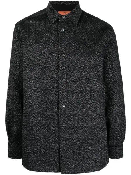 Missoni рубашка с эффектом металлик, черный