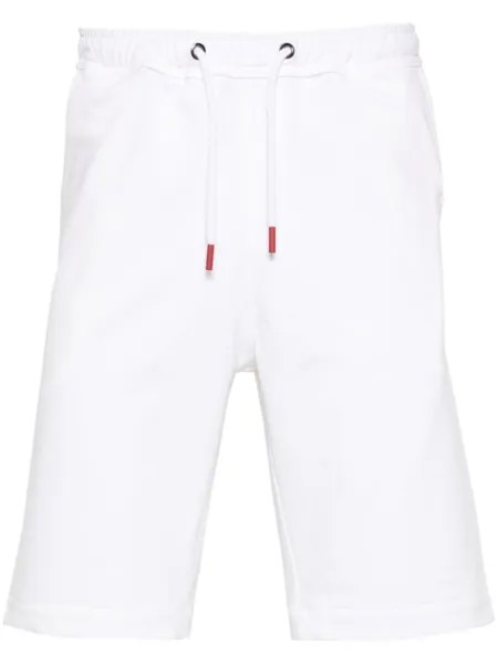 Kiton спортивные шорты средней посадки, белый