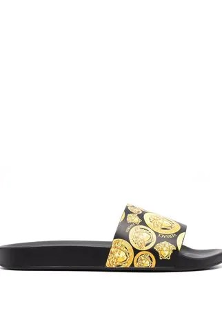 Versace шлепанцы с логотипом Medusa