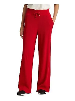 RALPH LAUREN Женские красные термоклейкие спортивные штаны вафельной вязки Широкие штаны XS