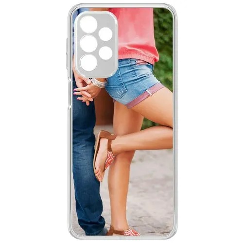 Чехол-накладка Krutoff Clear Case Босоножки женские для Samsung Galaxy A23 (A235)