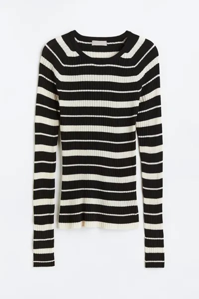 Лонгслив женский H&M 1116145001 черный XL (доставка из-за рубежа)
