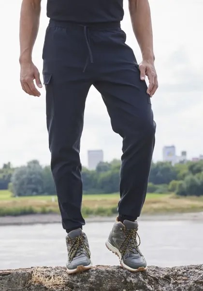 Брюки John Devin Jogger с вентиляцией в области коленей, черный
