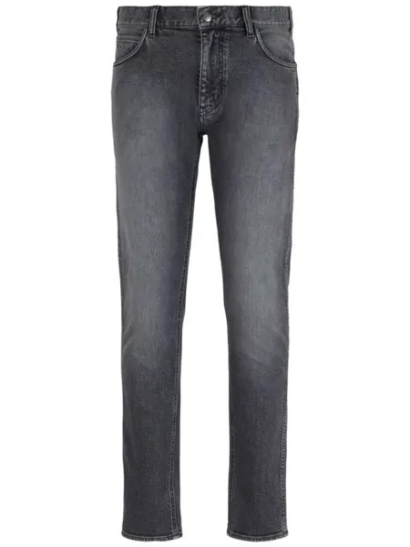 Emporio Armani узкие джинсы J16 с заниженной талией, серый