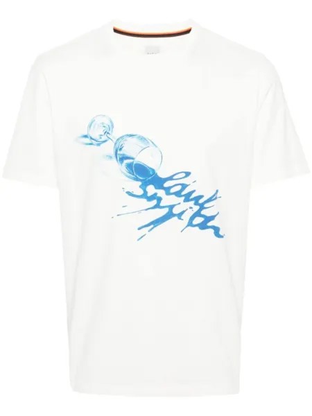 Paul Smith футболка из хлопка с логотипом, нейтральный цвет