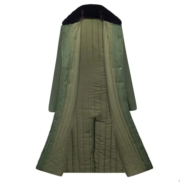 Зимнее хлопковое пальто в старинном стиле, утепленная короткая куртка для мужчин, зимняя Защитная парка армейского зеленого цвета с защито...