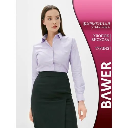 Рубашка BAWER, размер L, сиреневый