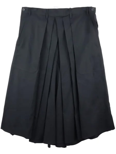 Yohji Yamamoto шерстяные шорты, черный
