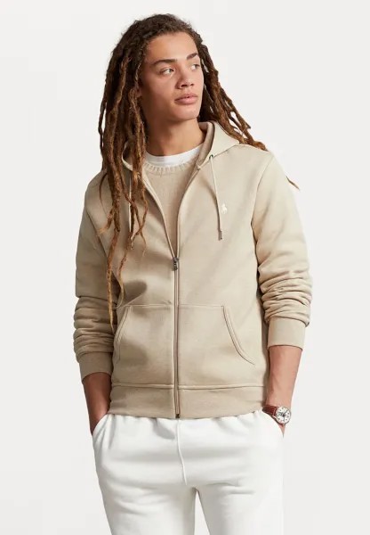 Толстовка на молнии Polo Ralph Lauren Long Sleeve, бежевый