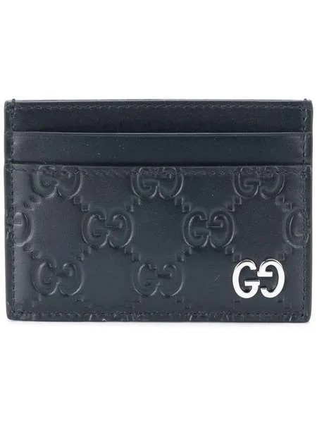 Gucci кошелек для карт с логотипами