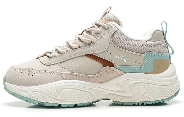 Кроссовки ANTA Life Collection Lifestyle Shoes Women's Low-top Chalk / Nut Shell Brown / Rain Mist Blue, синий
