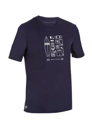 Футболка мужская анти-УФ, размер: S, цвет: Синий OLAIAN Х Декатлон