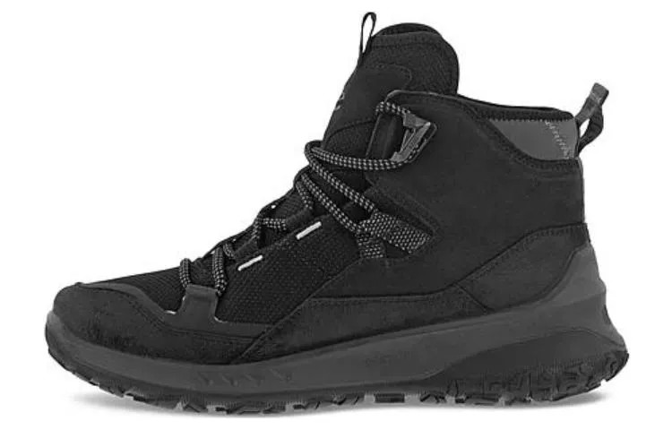 Кроссовки ecco Lifestyle Shoes Women's High-top Black, черный